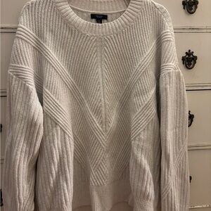 Simply Vera Vera Wang Cream Ribbed Sweater